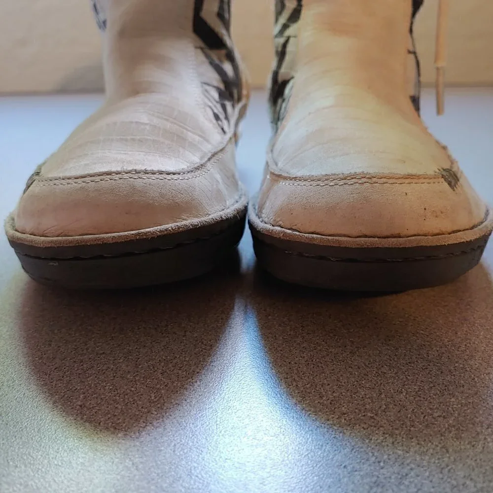 Teva x Spyder Kiru Boots Women's size 6 Gray & Cream Fur Lined Lace Up